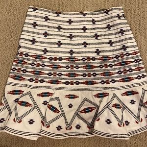 Tribal Embroidered Skirt